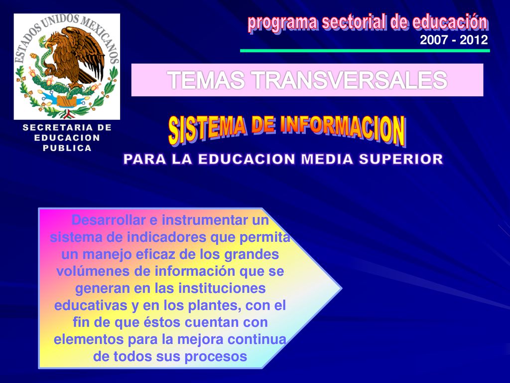 Programa Sectorial De Educacion Ppt Descargar